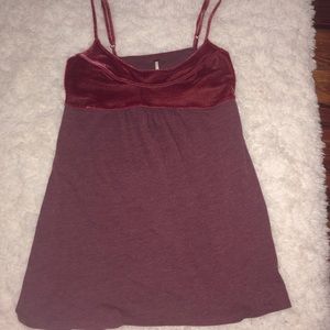 Free people semi velvet tank top
